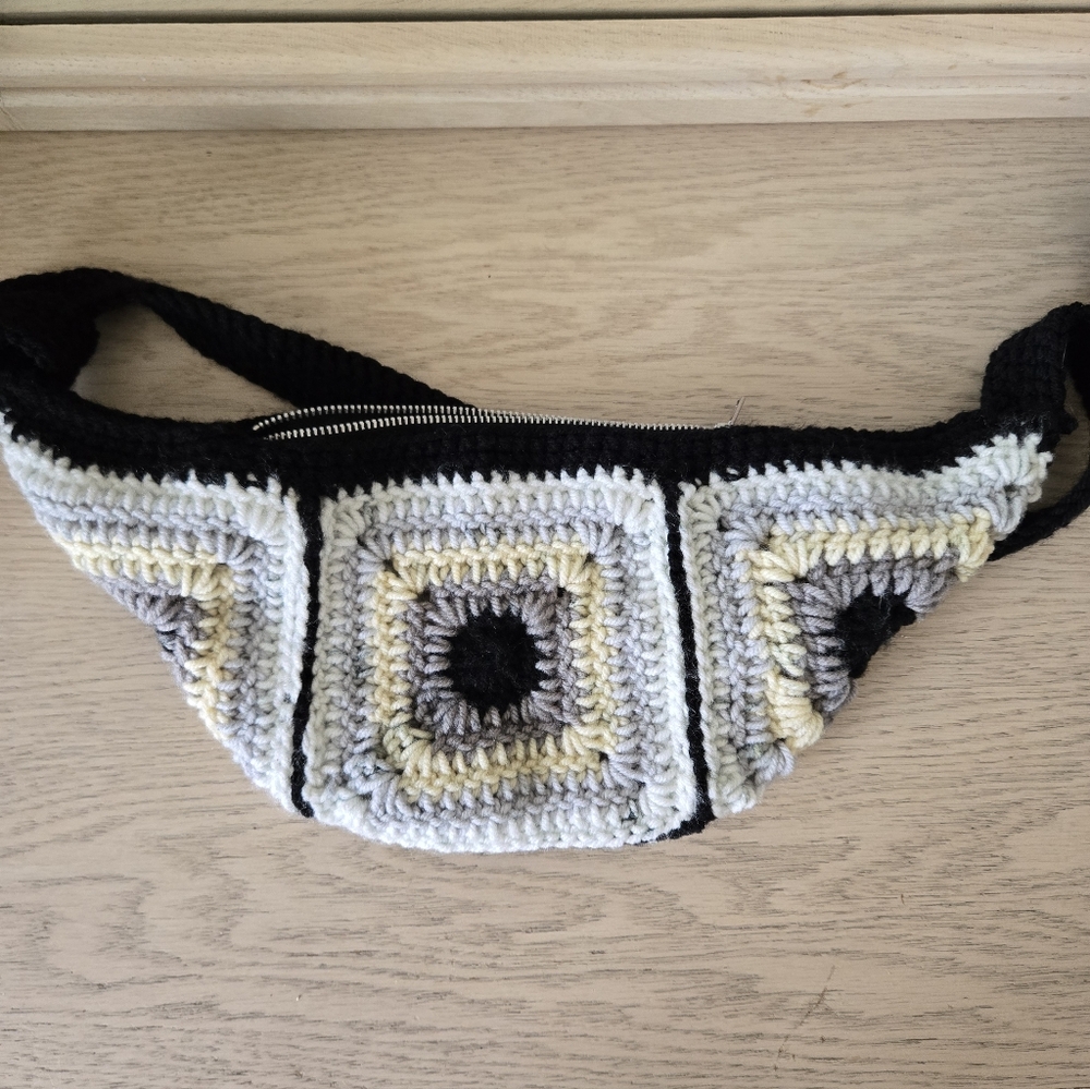 Crochet Granny Square Belt Bag